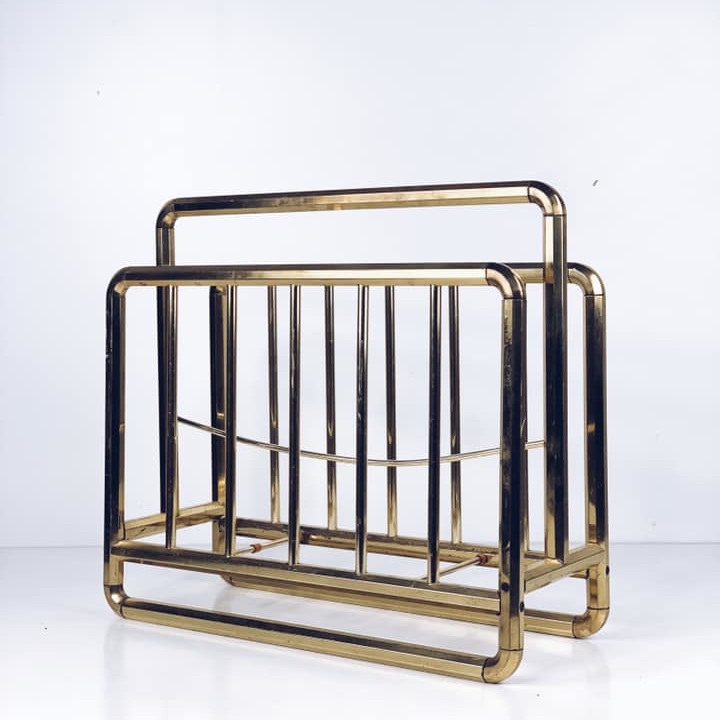 Підставка для журналів/газет метал золото SF-010