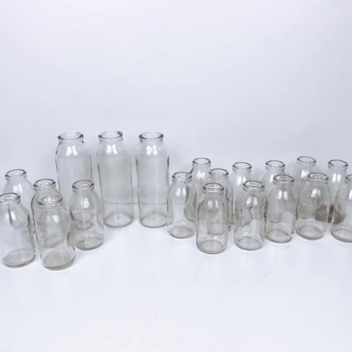 Пляшка лабораторна велика/мала прозоре скло