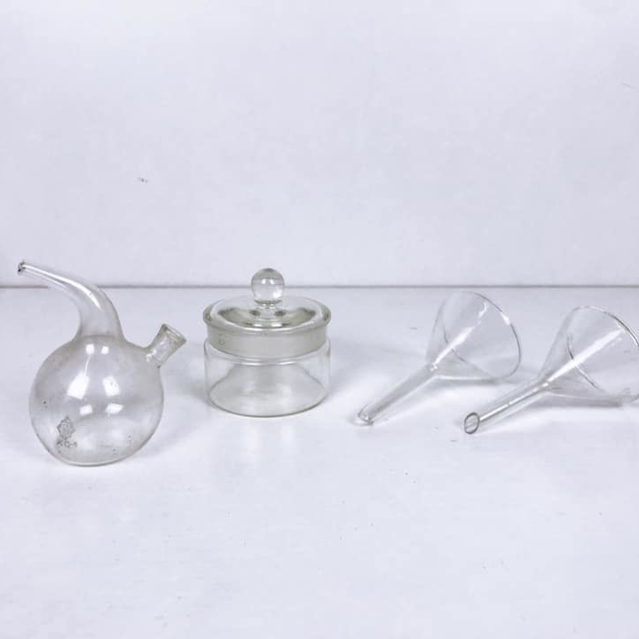 Лійка/банка лабораторна скло прозоре