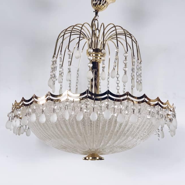 Люстра кришталь з підвісками вінтаж LS-028