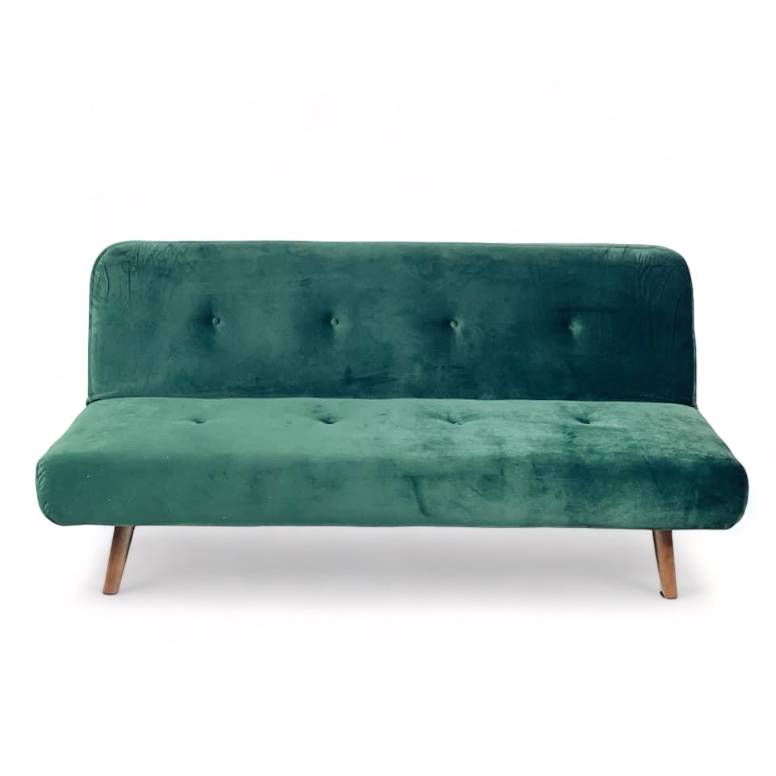 Диван 3-місний розкладний смарагдовий велюр SF3-021