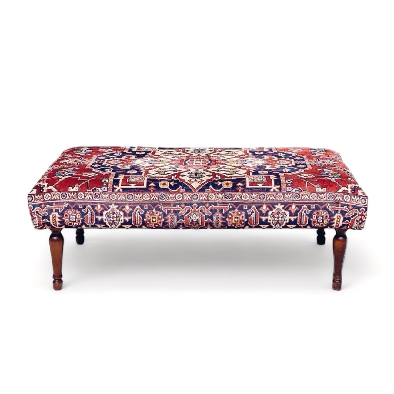 Пуф-банкетка 3 обивка вінтажний килим PF-032