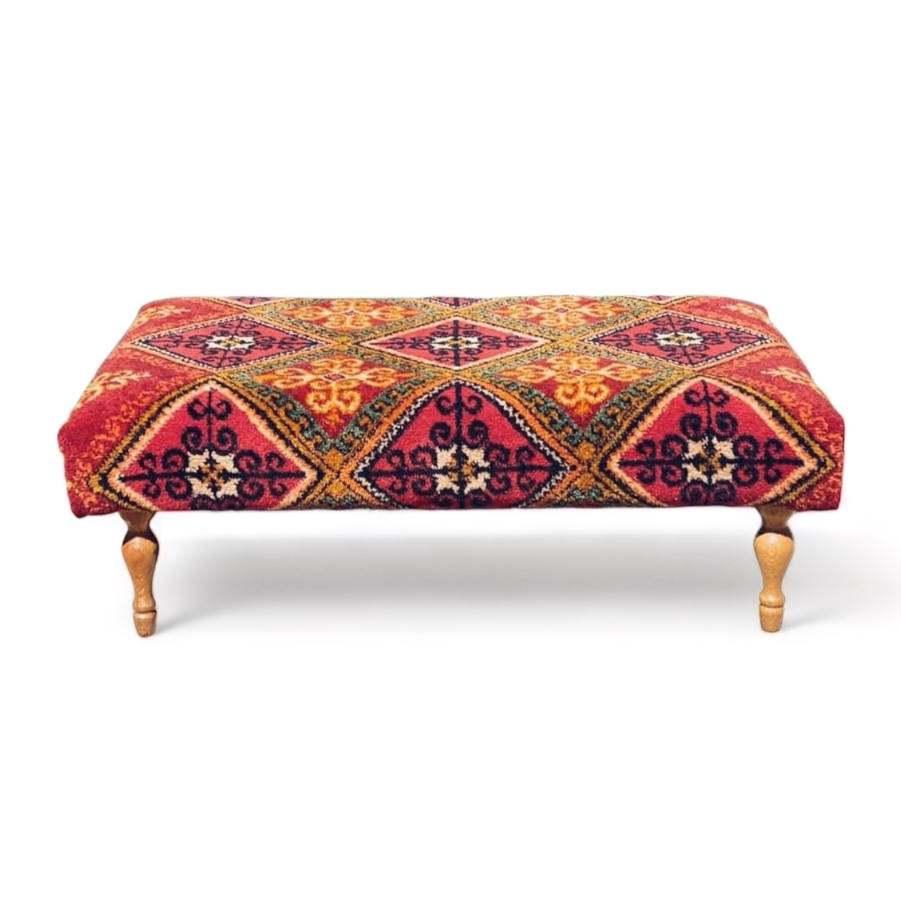 Пуф-банкетка 5 обивка вінтажний килим PF-034