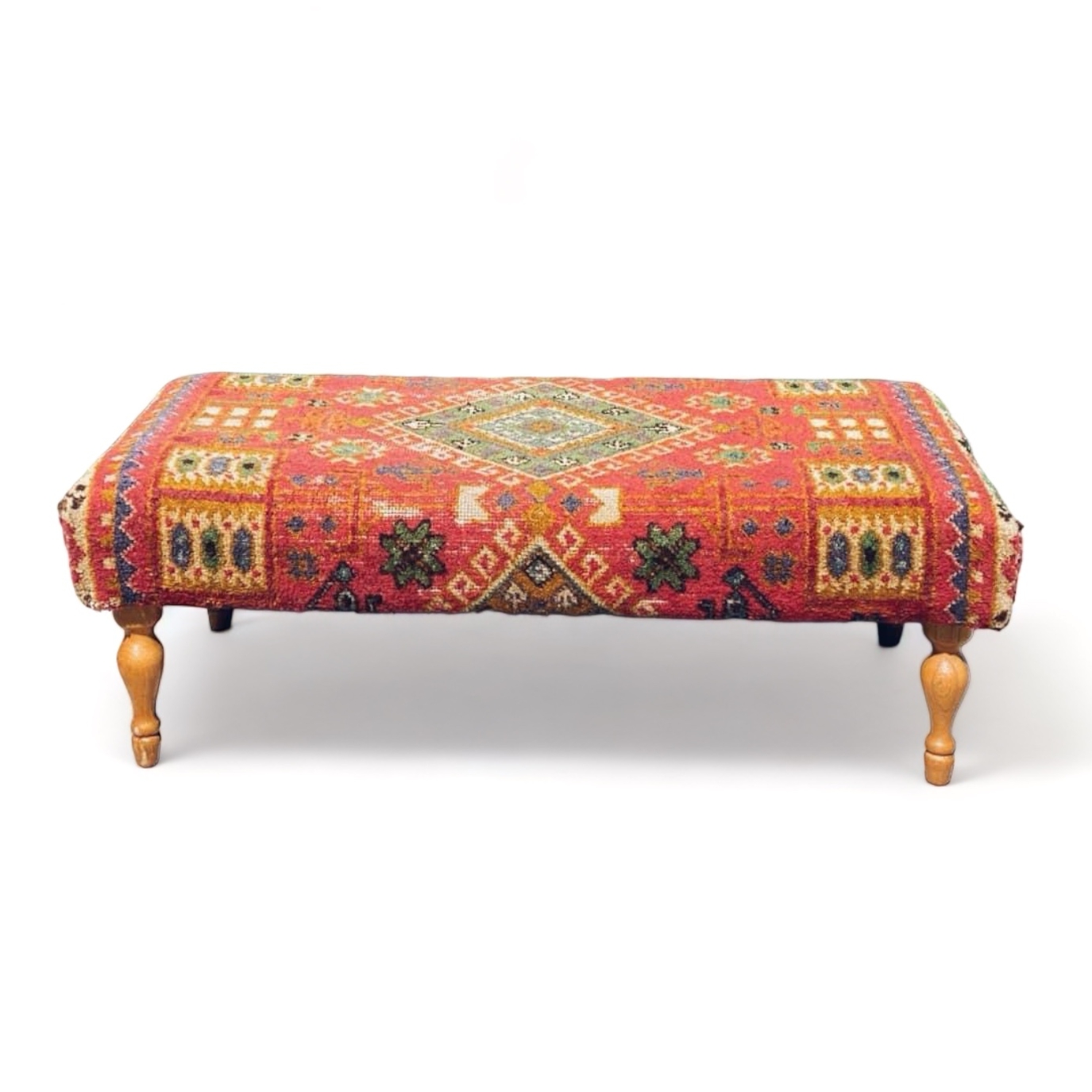 Пуф-банкетка 6 обивка вінтажний килим PF-035