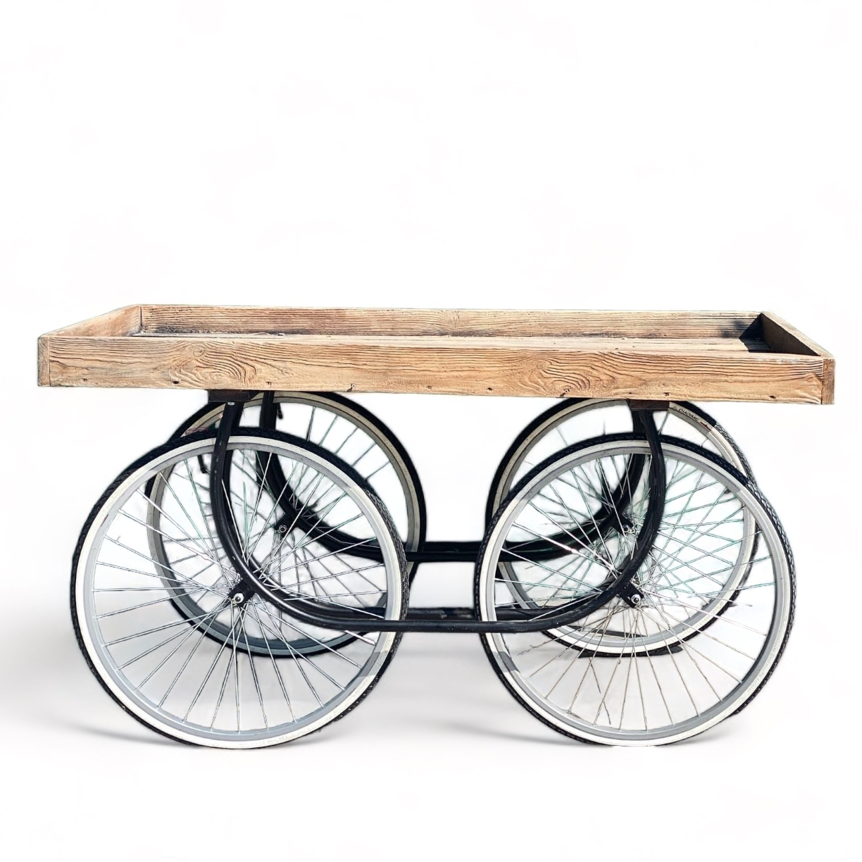 Візочок торговий на 4-х колесах дерево