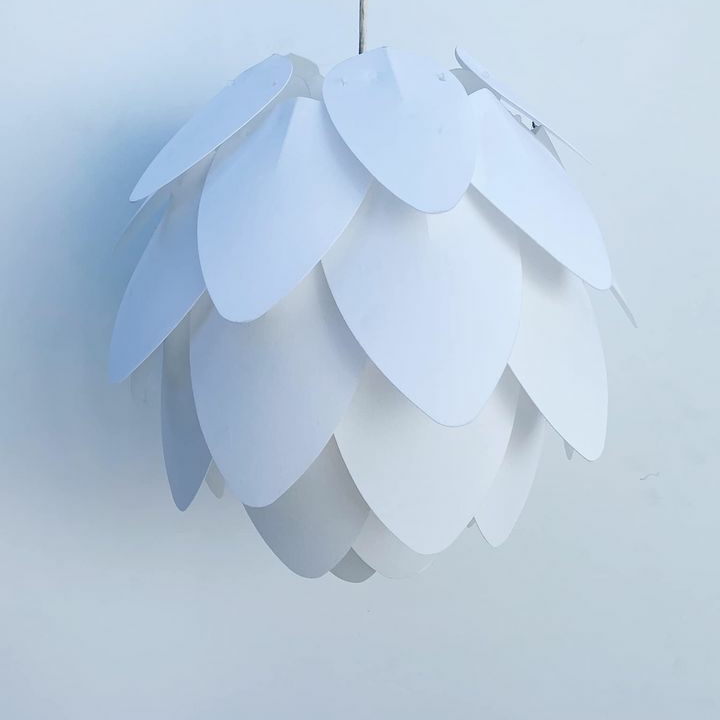 Підвісний абажур "Артішок" білий пластик LS-031