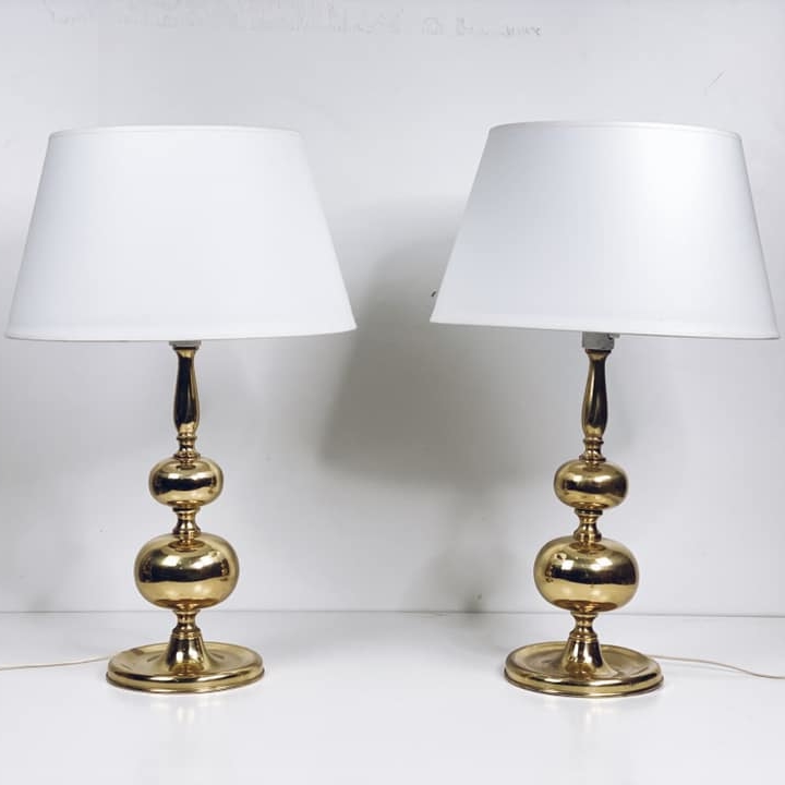 Лампа настільна вінтаж база фігурна латунь LT-173