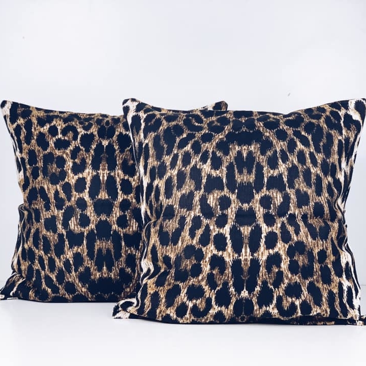 Подушка декоративна велюр леопард PW-309