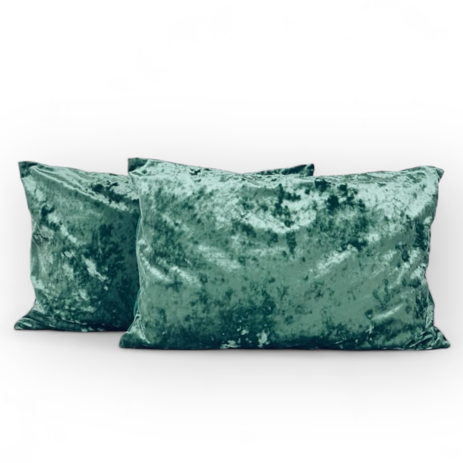 Подушка декоративна прямокутна оксамит смарагд PW-312