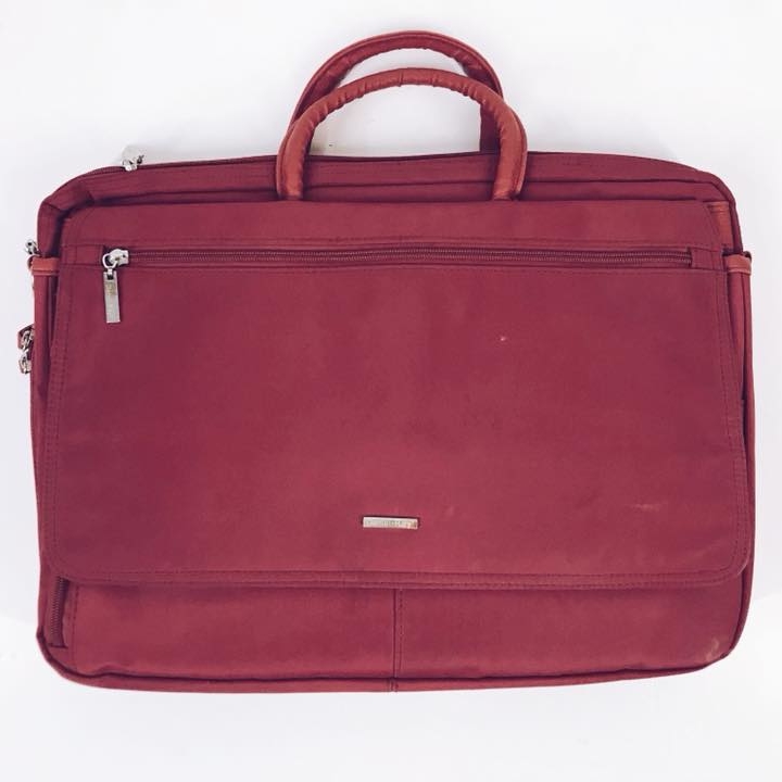 Сумка для ноутбука червона текстиль MB-038