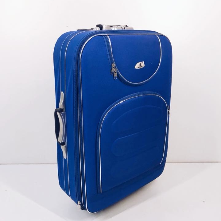 Валіза велика текстиль волошковий ML-015