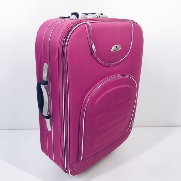 Валіза велика текстиль маджента ML-020