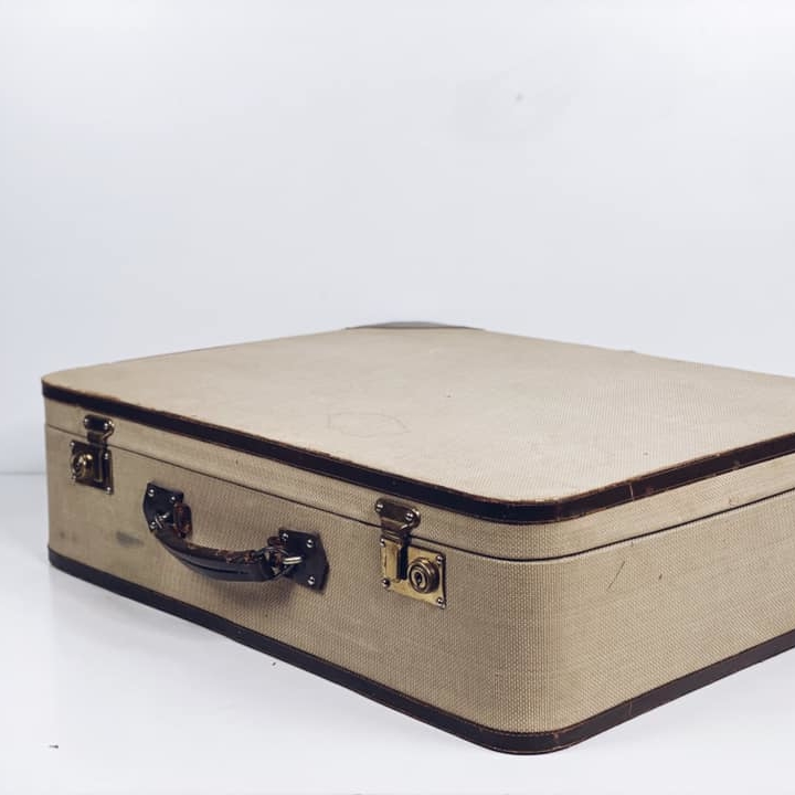 Валіза вінтаж беж VL-078