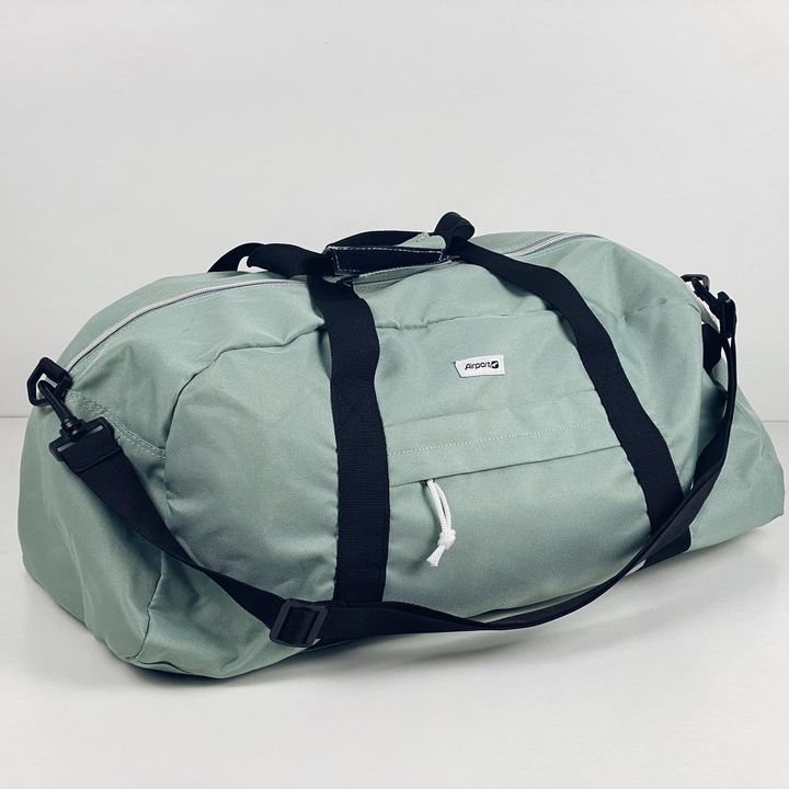 Сумка спортивна сіро-блакитна MB-062