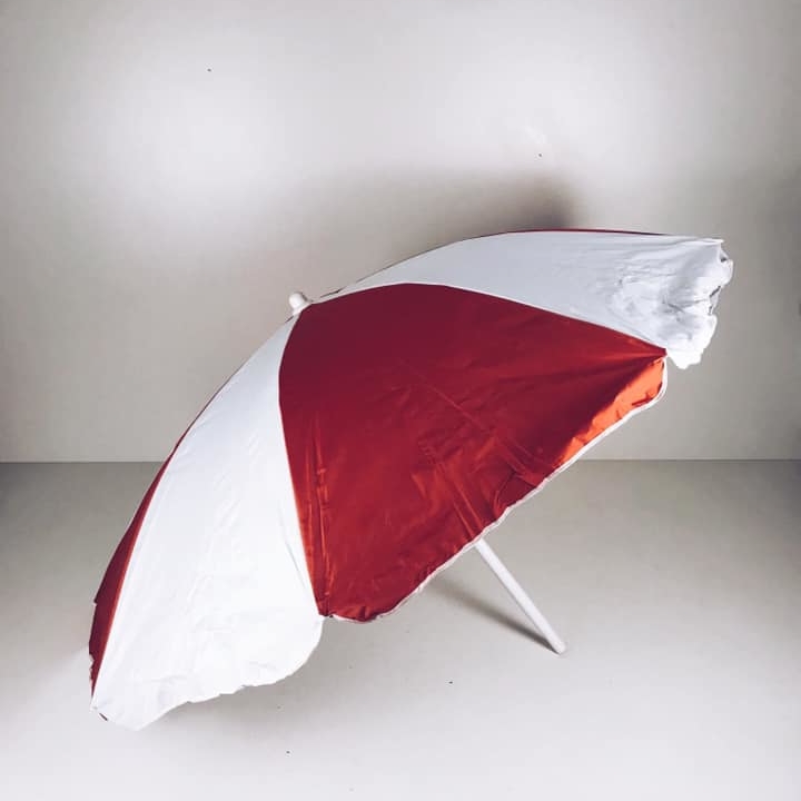 Парасоль від сонця червоно-білий UM-003