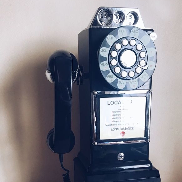 Телефон настіний репліка американського таксофону 50-х PH-002