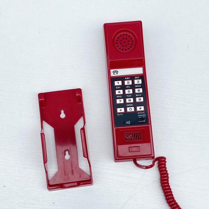 Телефон-трубка з настінним кріпленням червоний PH-018