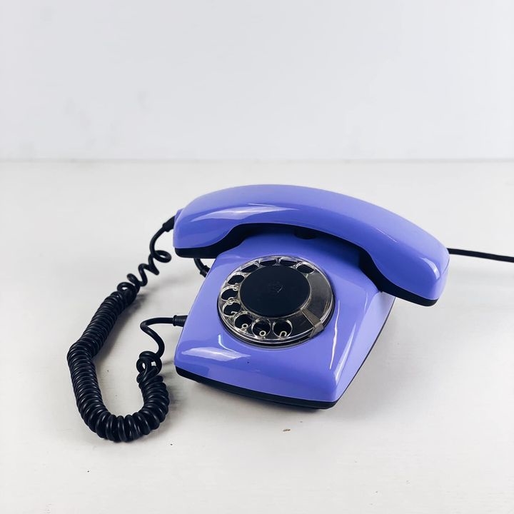Телефон дисковой вінтаж фіолет PH-112
