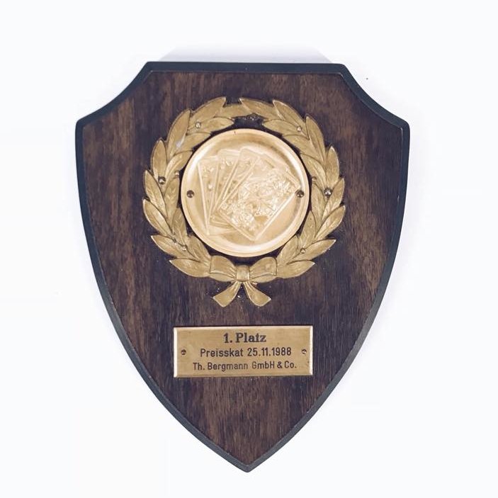 Нагорода на дошці метал/дерево AR-276