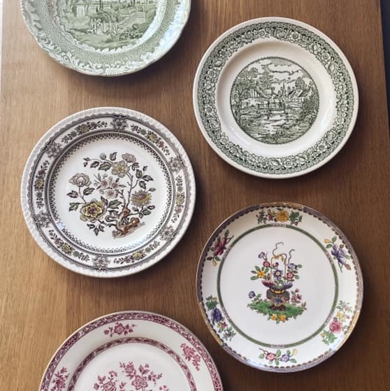 Тарілка Квіти 24-26 порцеляна вінтаж PP-010