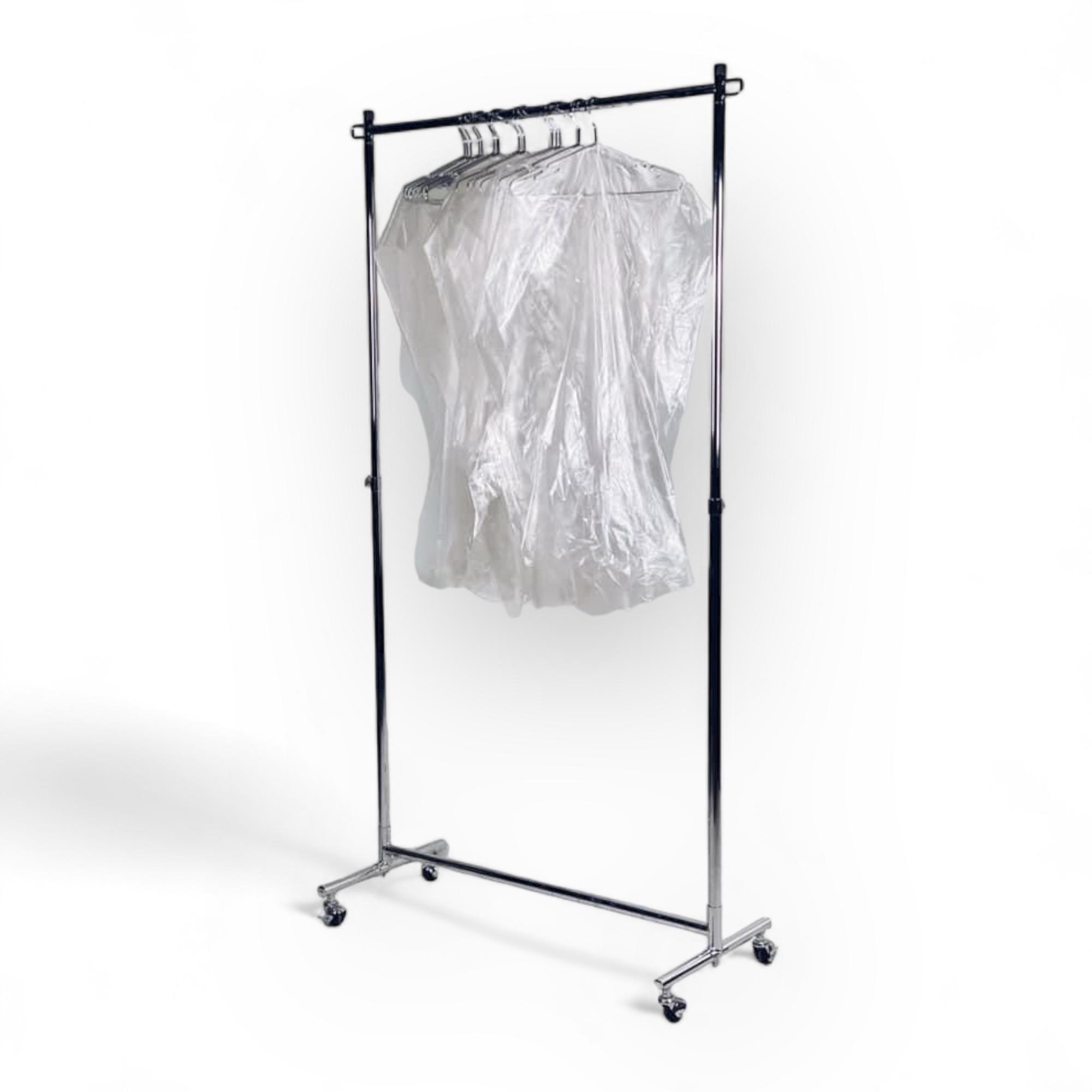 Вішалка-рейл підлогова хром