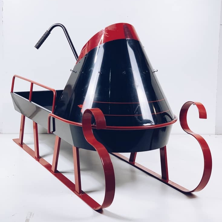 Сані декоративні для подарунків метал/пластик