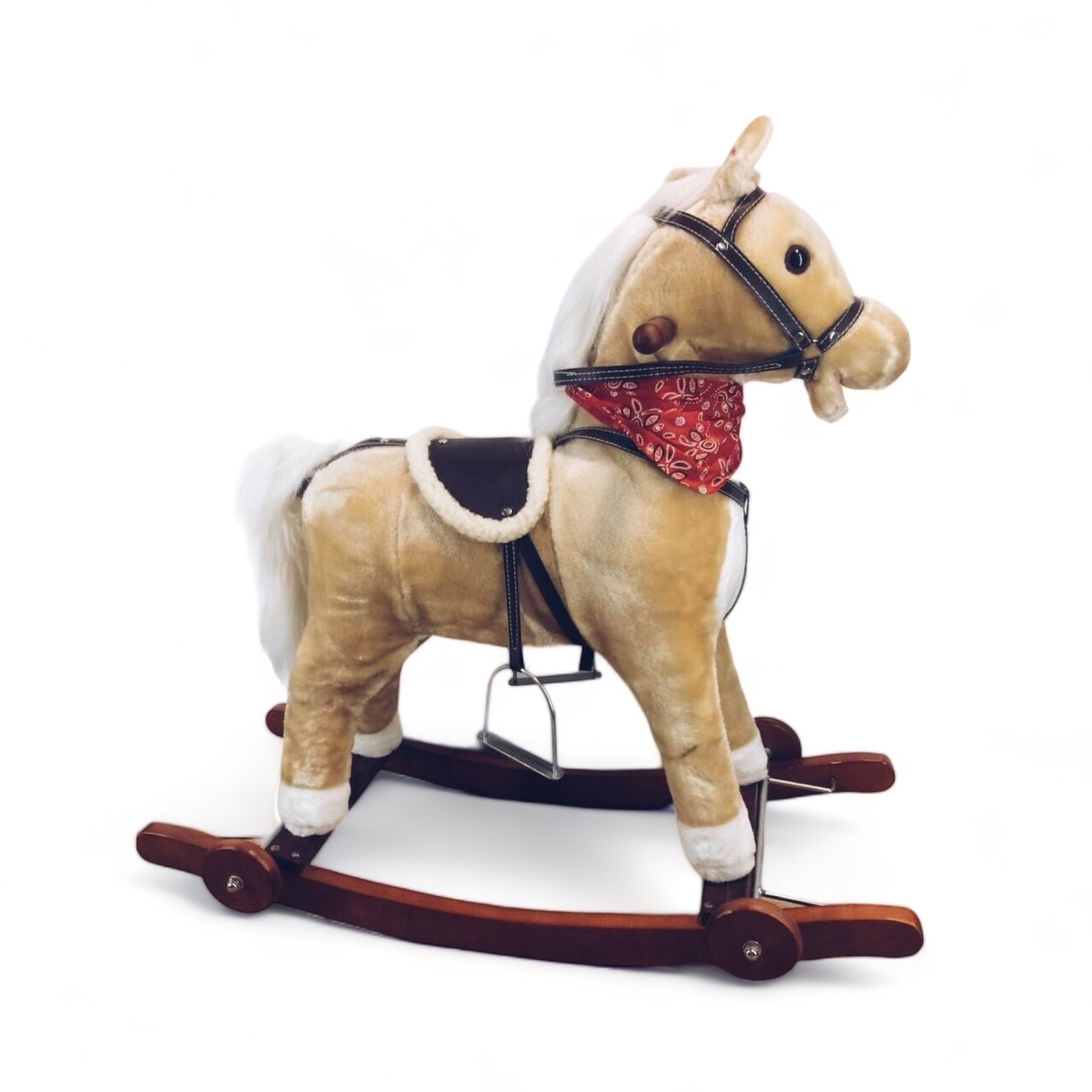 Коник-гойдалка штучне хутро 1