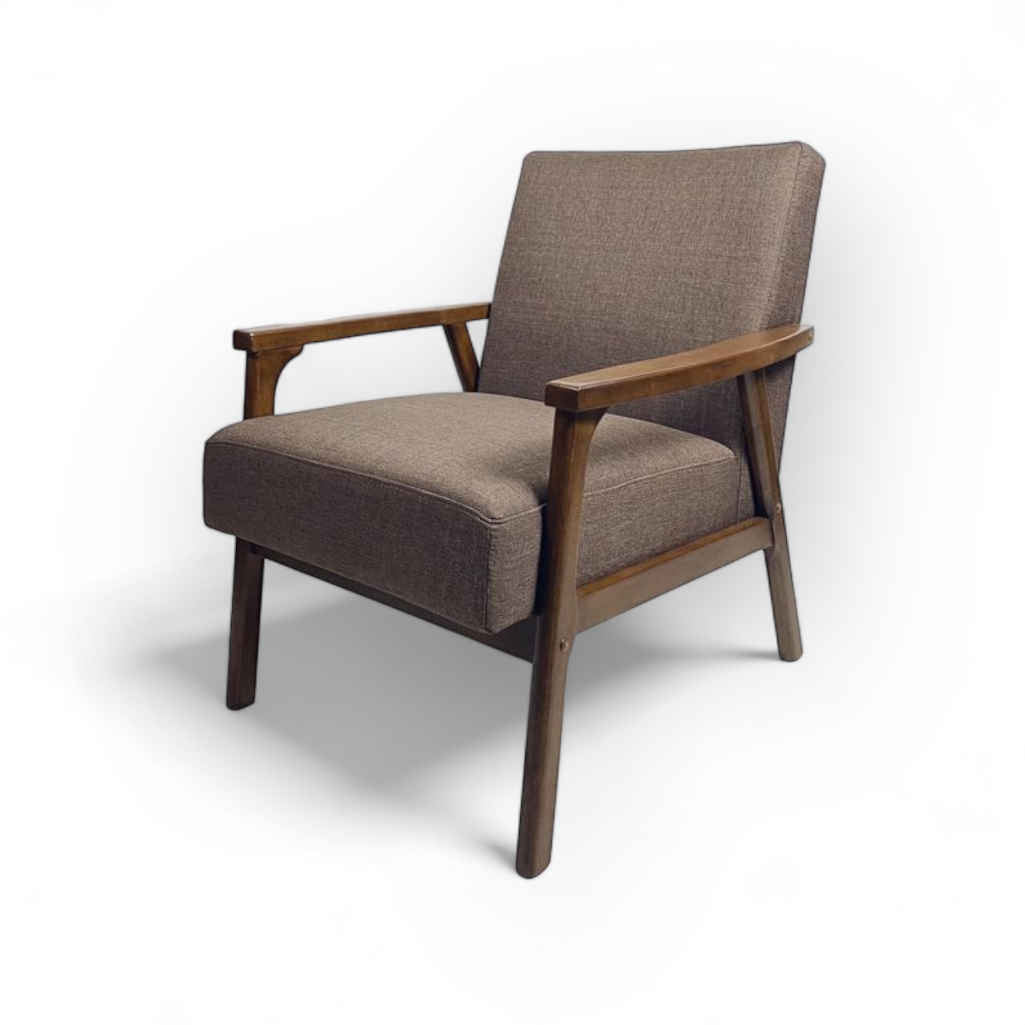 Крісло у ретро стилі тканина какао CH-118