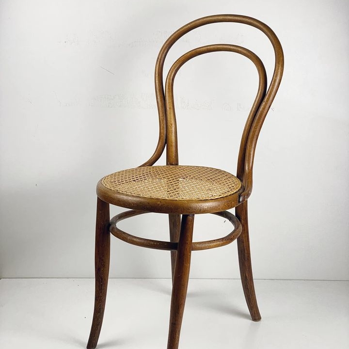 Стілець віденській з ротанговою сіткою вінтаж ST-104