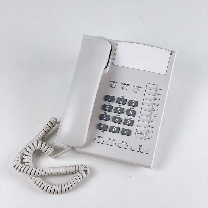 Телефон кнопковий офісний сірий PH-040