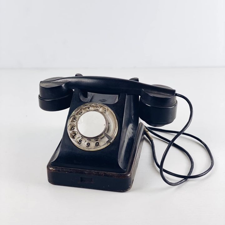 Телефон вінтаж чорний PH-084