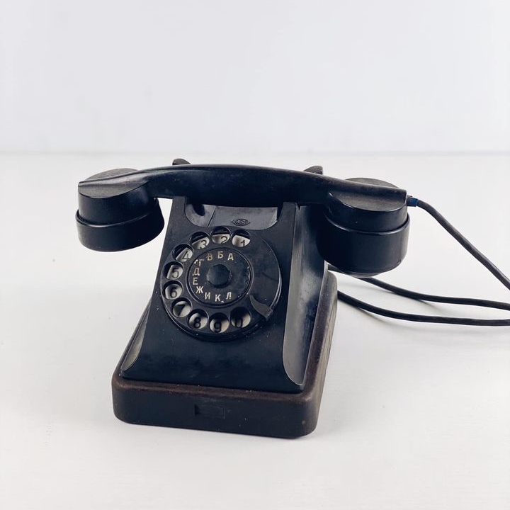 Телефон вінтаж чорний PH-085