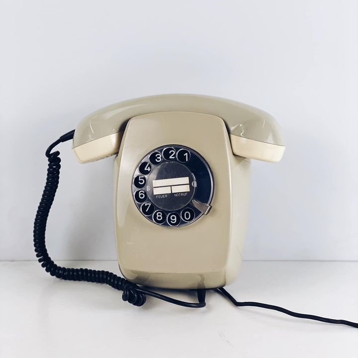 Телефон настінний вінтаж беж PH-094