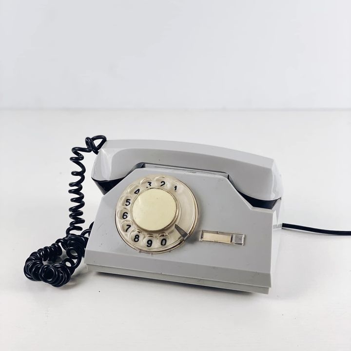 Телефон вінтаж сірий PH-096