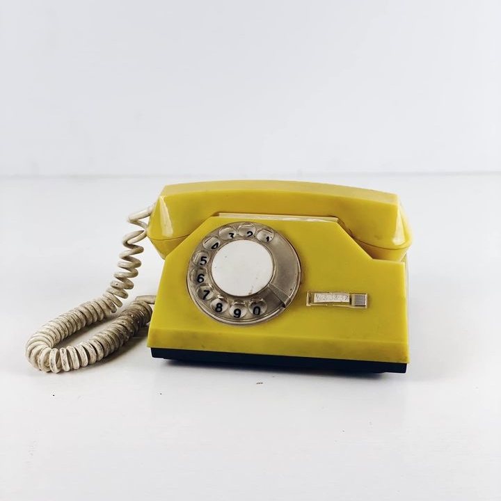 Телефон вінтаж жовтий PH-108