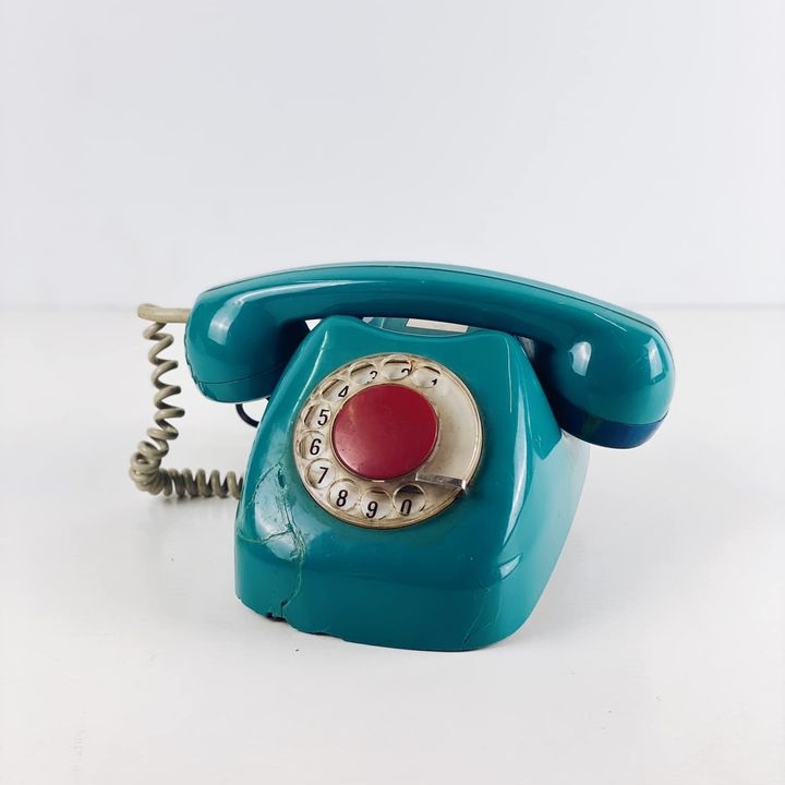 Телефон вінтаж смарагд/червоний PH-111