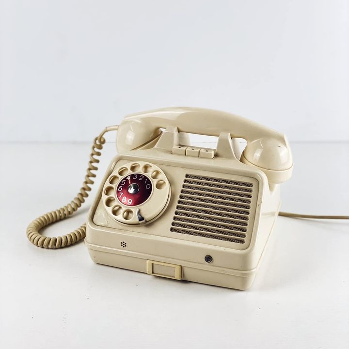 Телефон вінтаж колір вершковий PH-113