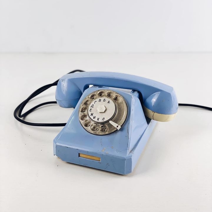 Телефон старий блакитний PH-119