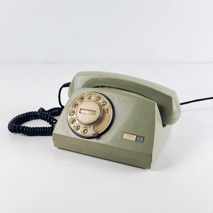 Телефон вінтаж сіро-зелений PH-120