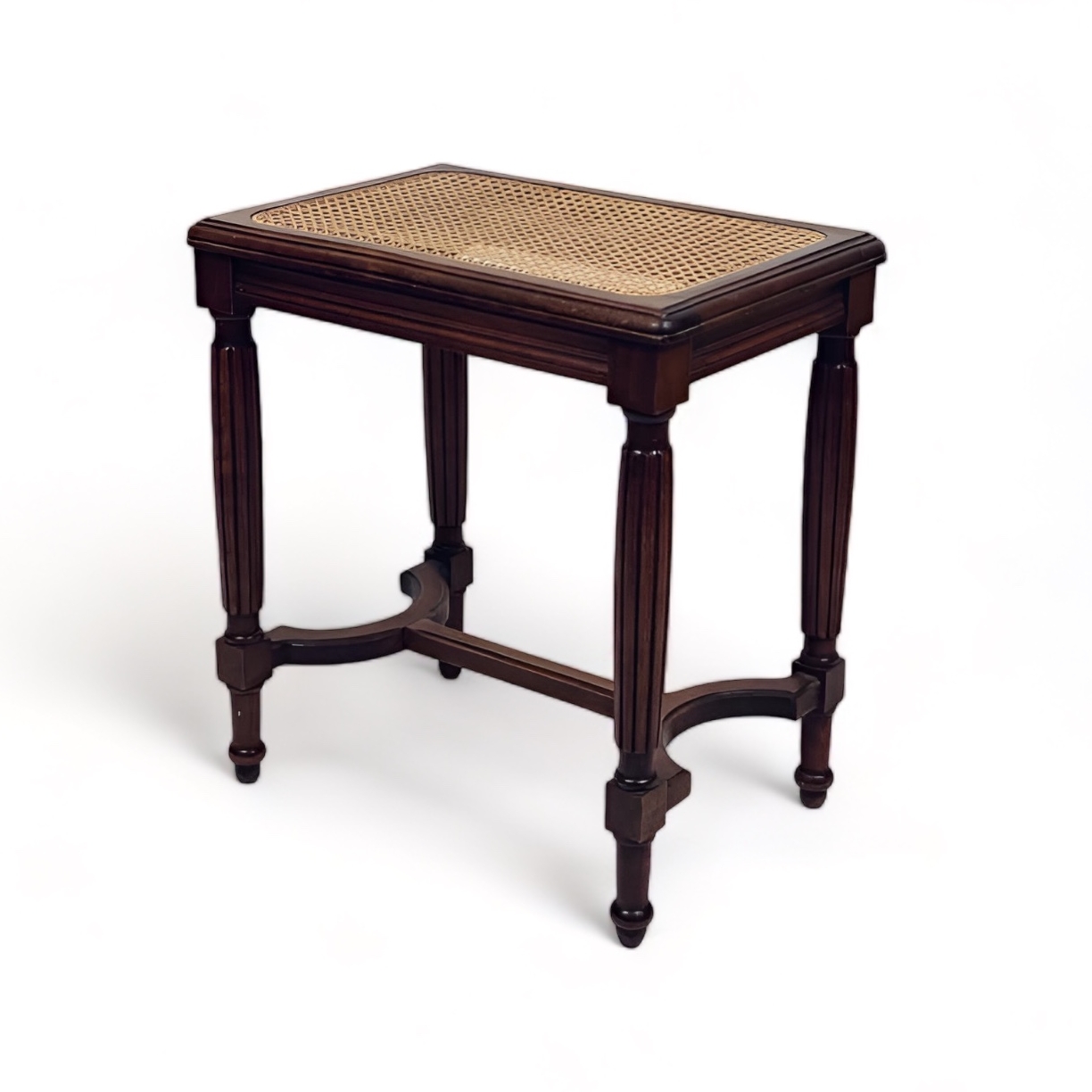 Столик-підставка вінтаж т-дерево/ротангова сітка TB-828