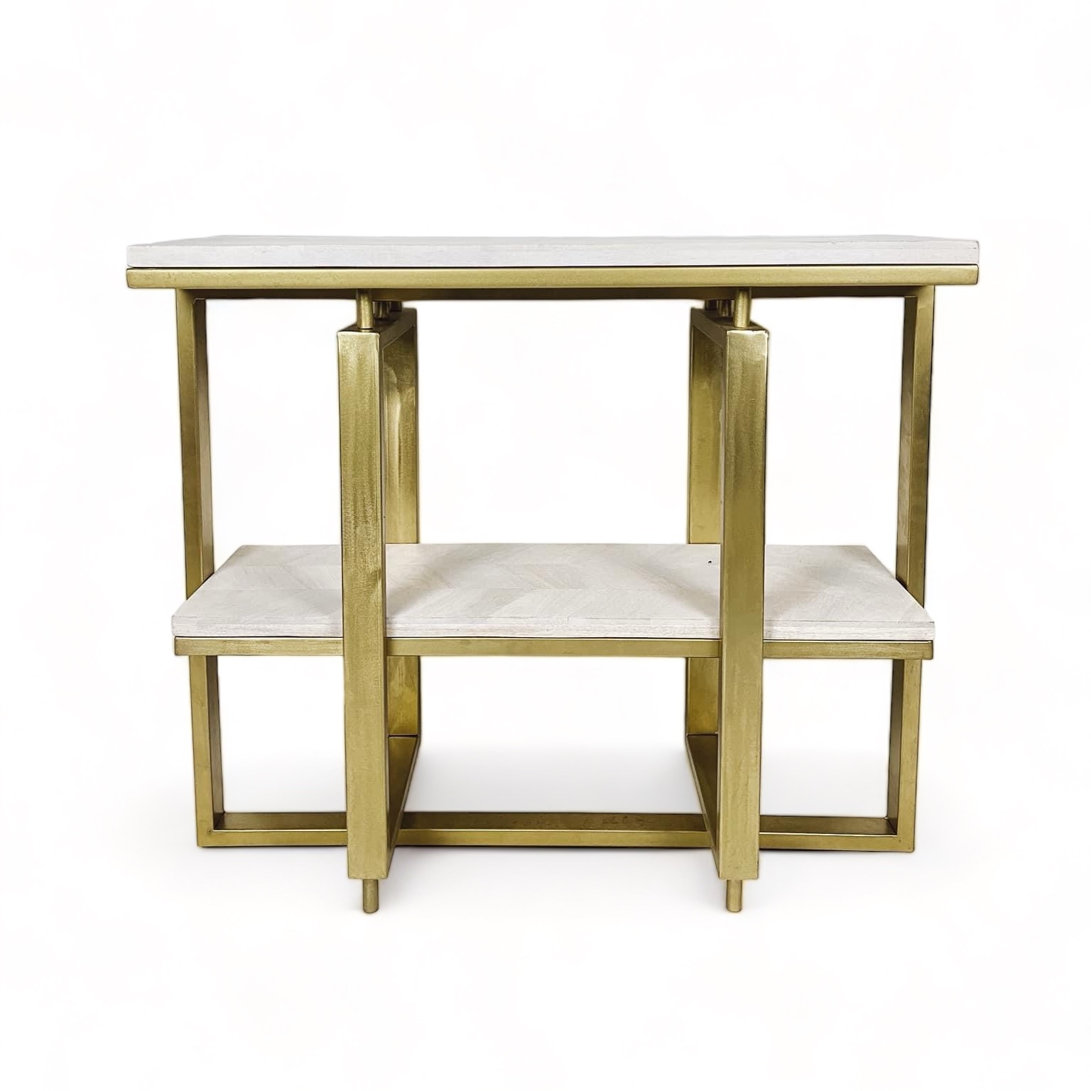 Консоль з полицею дерево/метал золото TB-312