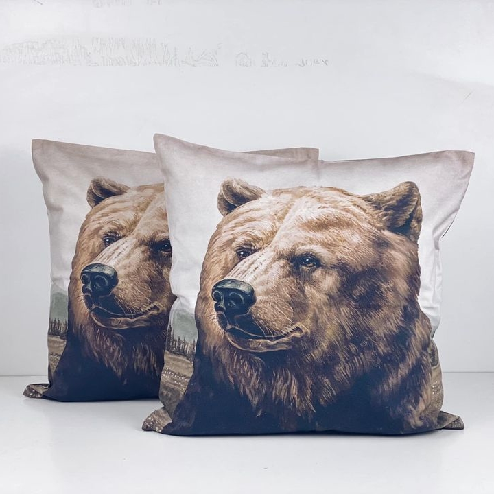 Подушка декоративна принт Ведмідь PW-333