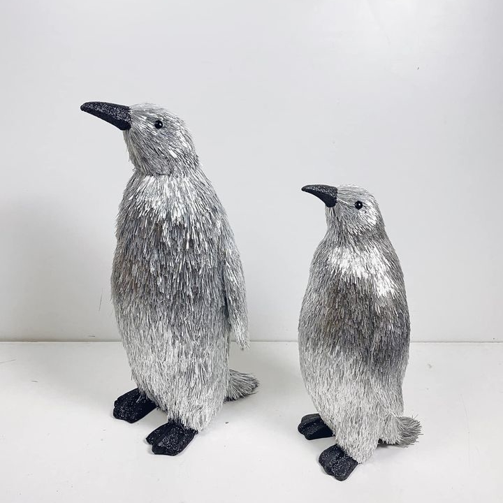 Пінгвін декоративний срібний муляж MU-025