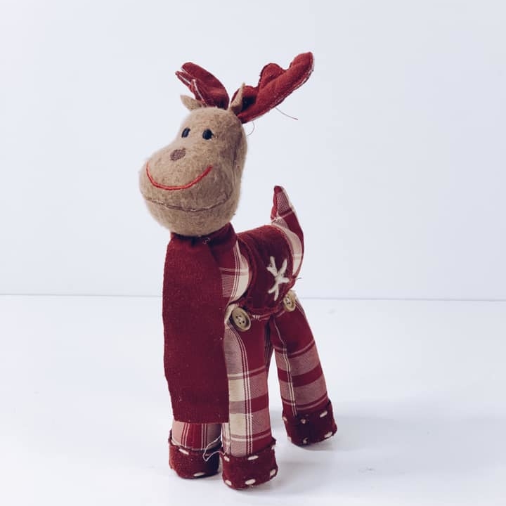 Іграшка м'яка Олень червоний текстиль