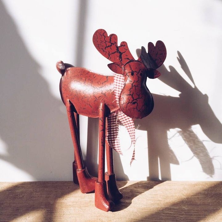 Декор Лось червоний метал