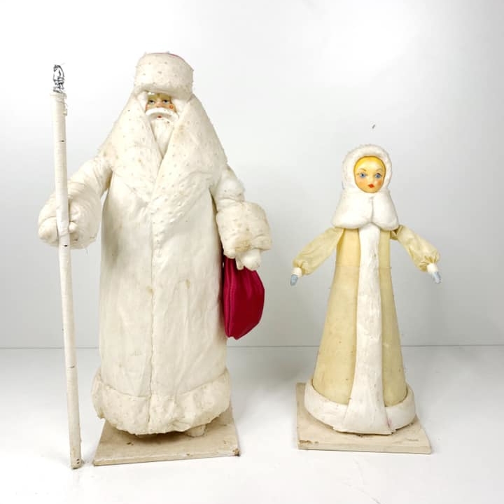 Дід Мороз та Снігуронька вінтаж