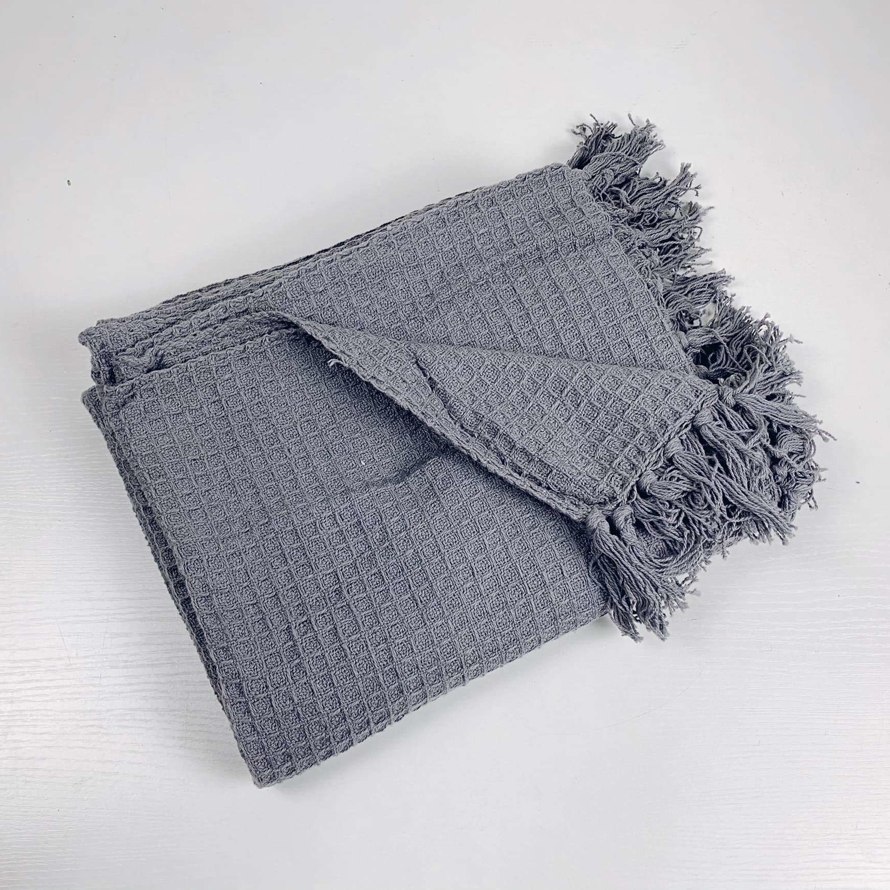 Покривало тонке піке сіре WR-081