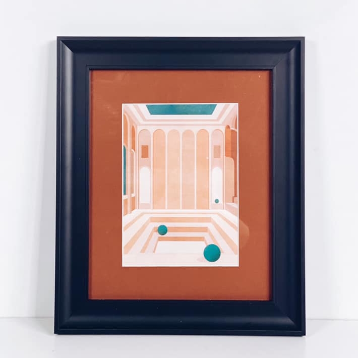 Графіка стилізований інтер'єр AR-473