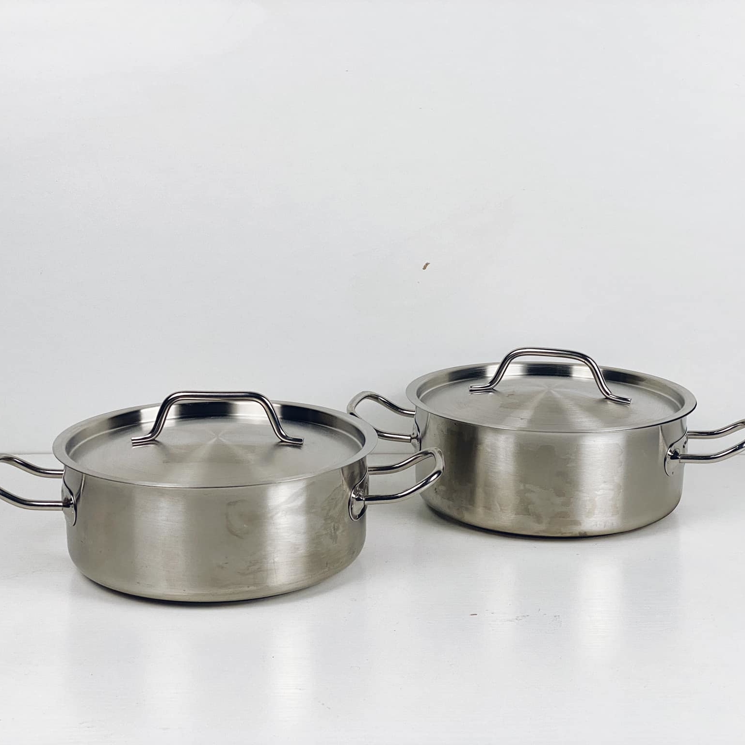 Каструля широка низька з кришкою нерж сталь KH-125