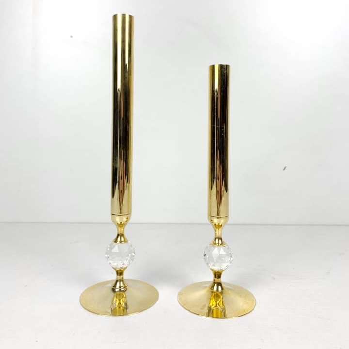 Підсвічник на 1 свічку метал/скло CA-098